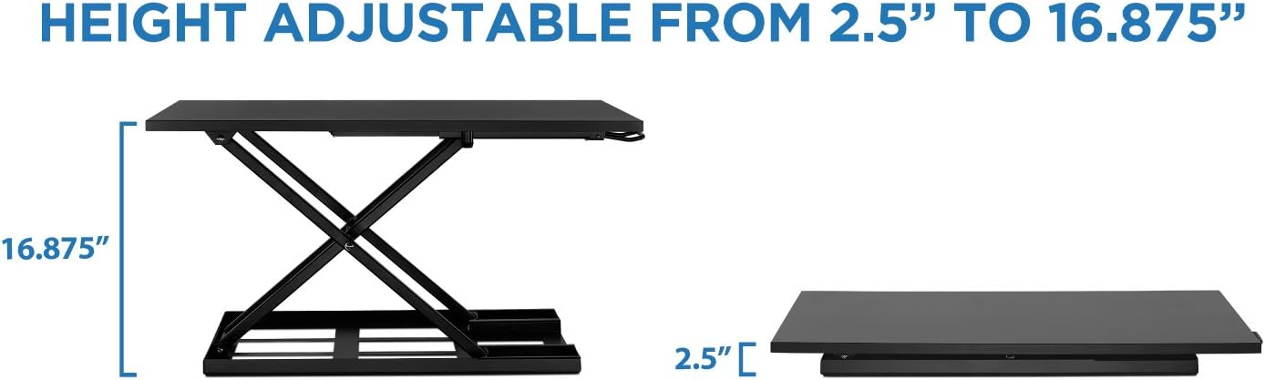 Pneumatic Lifting Desk Table Learning Lifting Station Vertical Office Computer Desk Monitor Increase Workspace