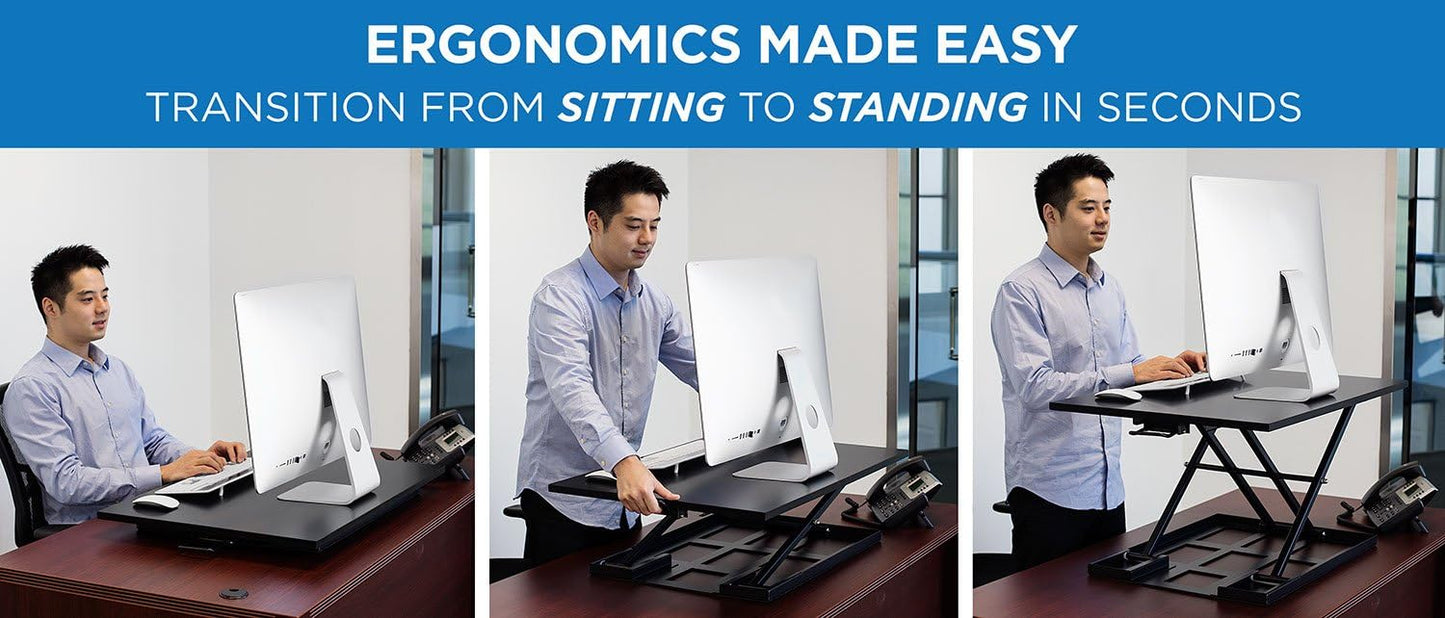 Pneumatic Lifting Desk Table Learning Lifting Station Vertical Office Computer Desk Monitor Increase Workspace