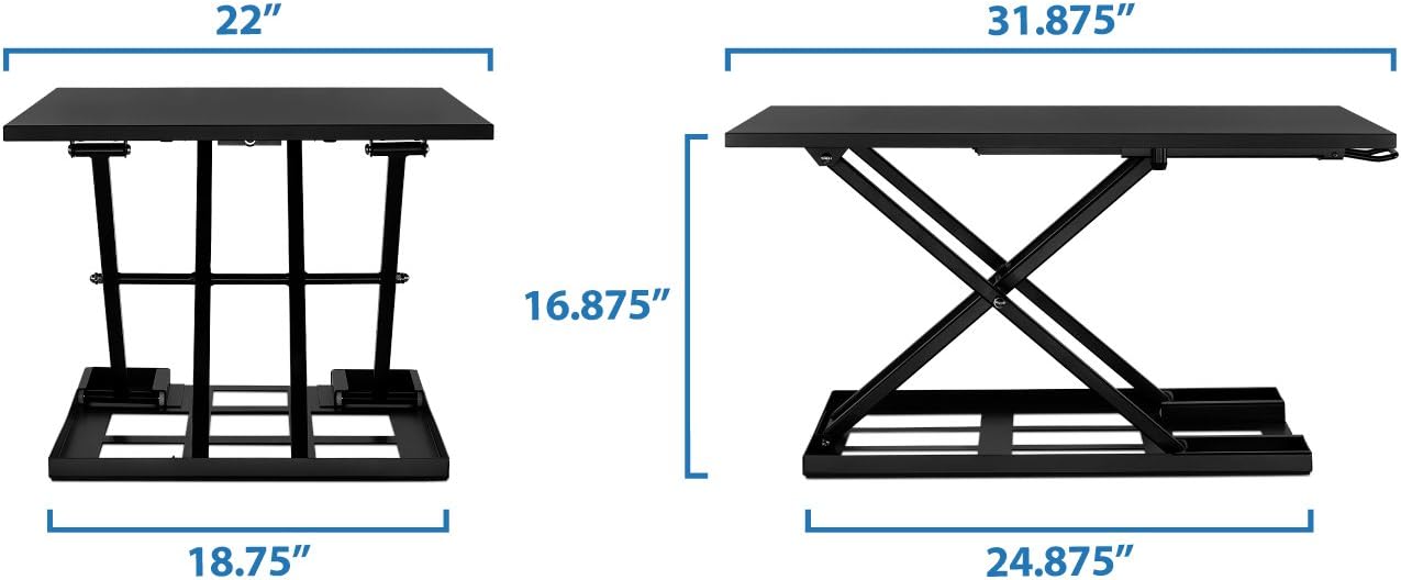 Pneumatic Lifting Desk Table Learning Lifting Station Vertical Office Computer Desk Monitor Increase Workspace