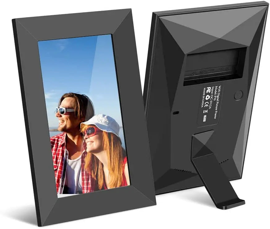 10.1 Inch WiFi Digital Picture Frame with IPS Touch Screen Share Photos & Videos Remotely Via APP Email MP4 Video Format Support