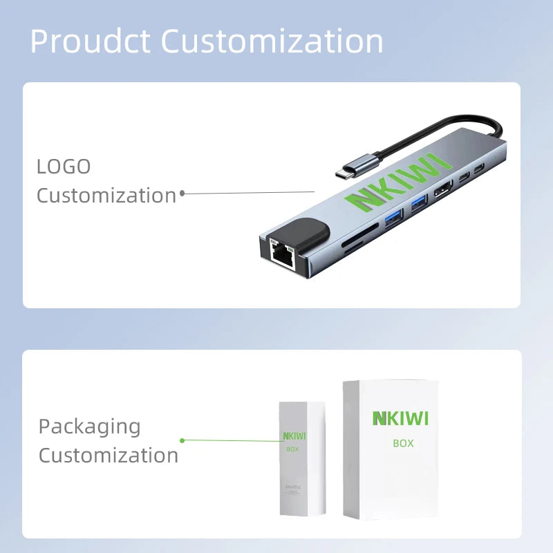 12 in 1 Docking Station Usb c Hub 4K HDTV Usb-c Hubs with Multiple Ports for Tablet Dock Station Usb Type c Hub Switch Dock