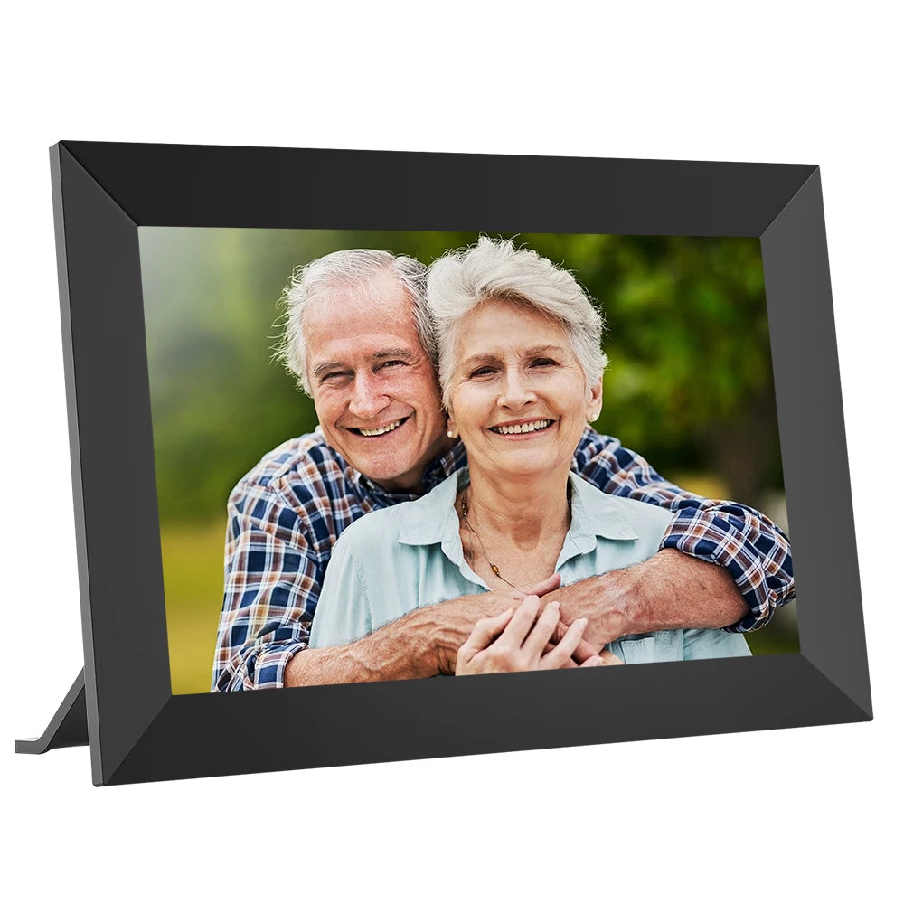 10.1 Inch WiFi Digital Picture Frame with IPS Touch Screen Share Photos & Videos Remotely Via APP Email MP4 Video Format Support