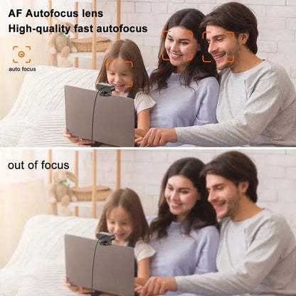 4K 2K 1080P Webcam with Microphone Autofocus 8MP Full HD Camera for Windows PC Laptop IOS Macbook External Web Cam Video Calling
