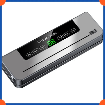 Vacuum Sealer Kitchen Food Storage Dry/Wet Food Vacuum Packing Machine Household Fresh Food Packing Machine Built-in Cutter